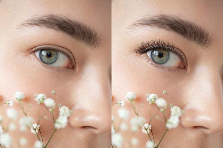 Wimpernverlängerung bei kurzen und feinen Naturwimpern