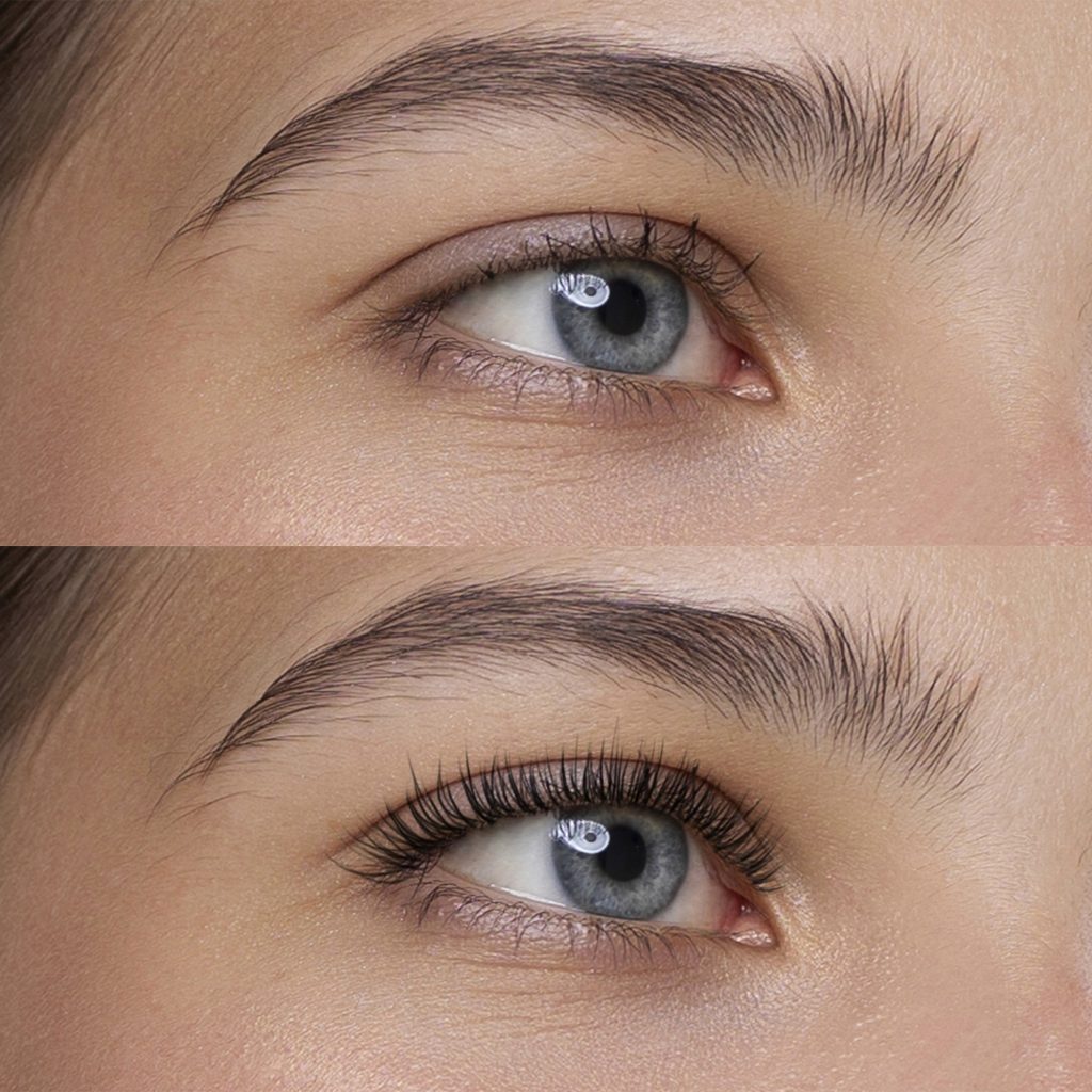 Klassische Biegungs- und Längenverteilung bei der Wimpernverlängerung